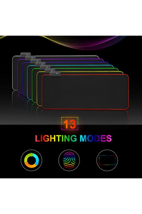 En ucuz INCA IMP-022 Empousa RGB 7 Led Mousepad  770X295X3MM